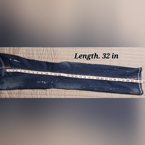 LIUCE'S JEANS Women's SIZE 11 Distressed Embroidered Pocket Low Rise Boot - Picture 12 of 13